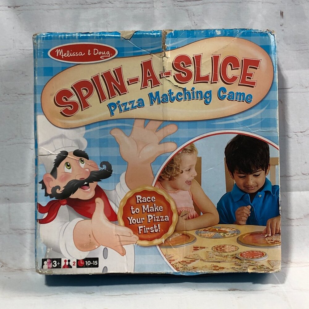Melissa & Doug Spin-A-Slice Pizza Matching Educational Game Rare